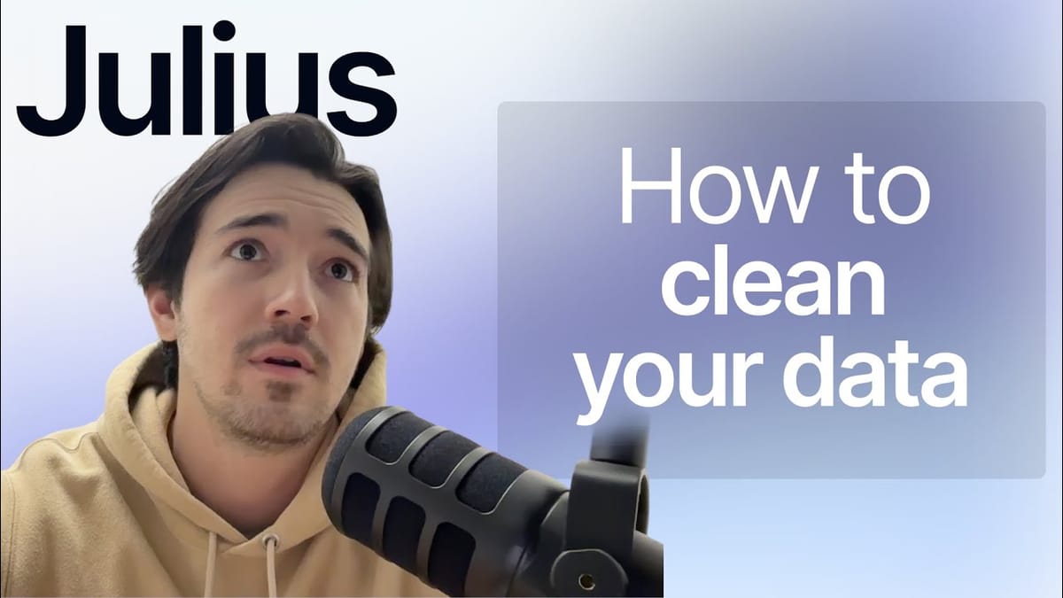 How to clean your data